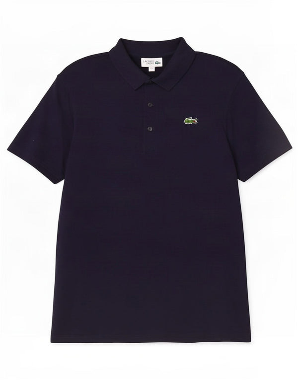 Lacoste Herren-Poloshirt, Größe 4, mittelgroß, marineblau, Baumwolle