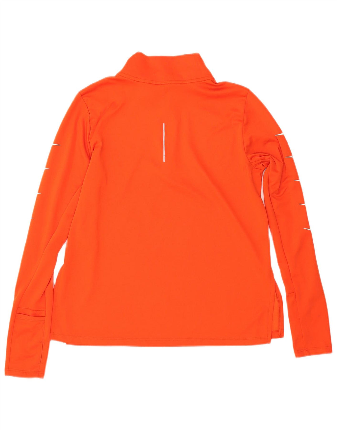 NIKE Damen Dri Fit Pullover-Trainingsanzugoberteil mit Reißverschluss, UK 14, Mittelorange