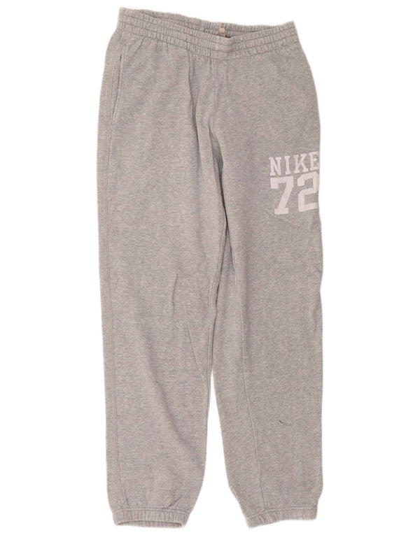 Nike Mens Graphic Tracksuit Trousers Joggers Small Grey Cotton Sports