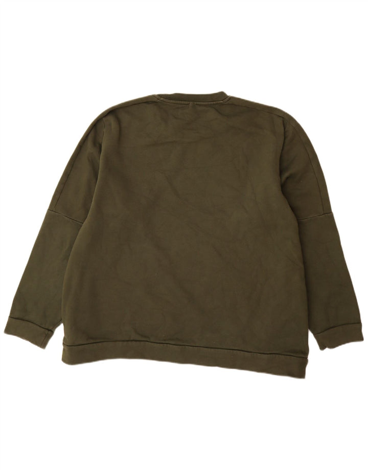 Adidas Herren Sweatshirt Pullover 2XL Khaki Baumwolle