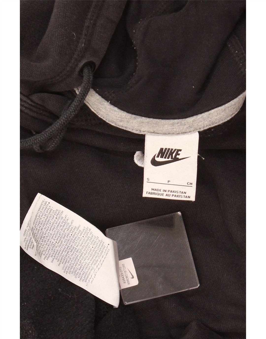 NIKE Herren Kapuzenpullover, Größe S, Schwarz, Baumwolle