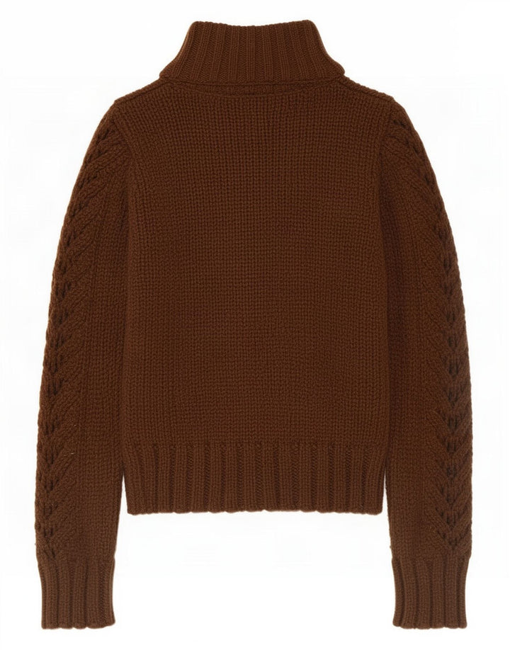 Zara Damen Strickjacke UK 12 Mittelbraun