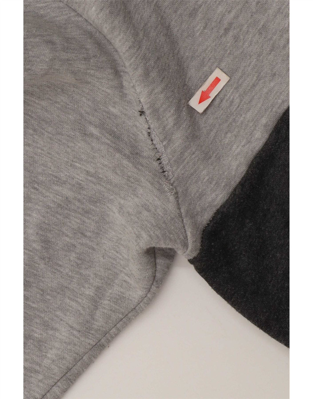 Fila Herren-Sweatshirt-Pullover, große graue Colourblock-Baumwolle