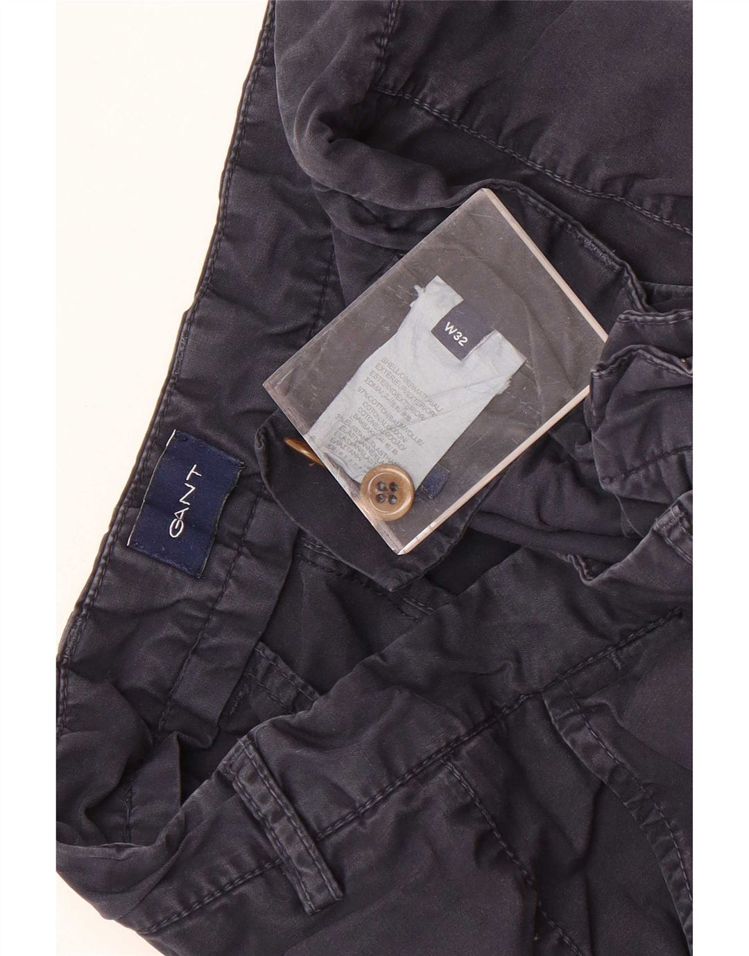Gant Herren-Chinoshorts W32, mittelmarineblaue Baumwolle