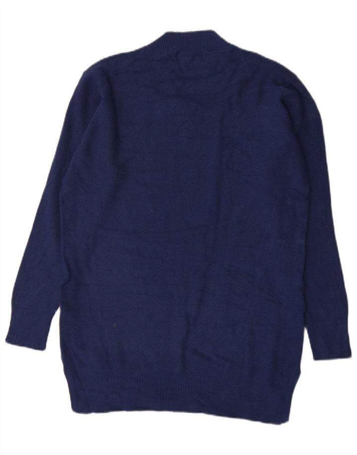 Marks & Spencer Herren-Pullover mit V-Ausschnitt, mittelblaue Viskose