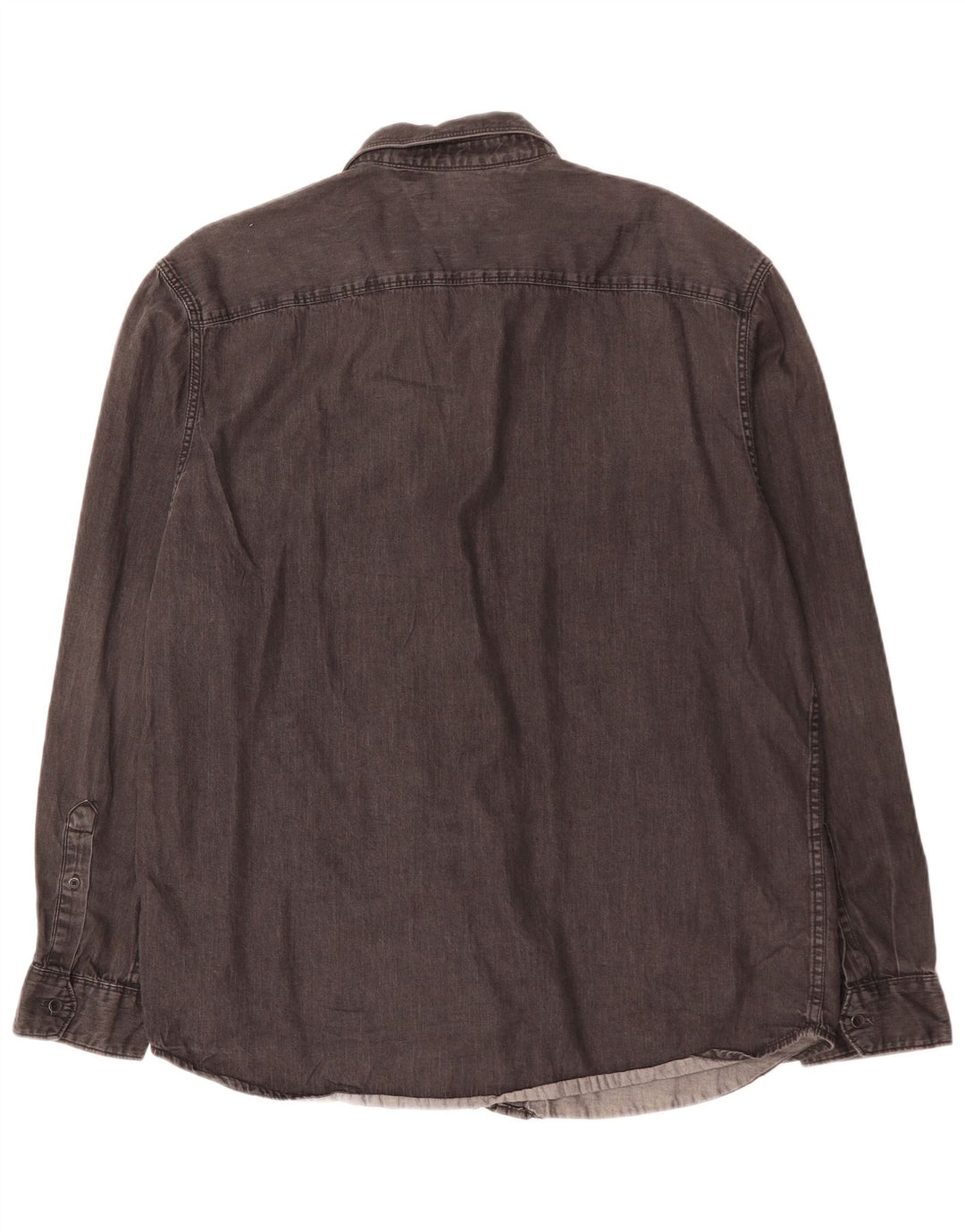 CALVIN KLEIN JEANS Herren Jeanshemd Große schwarze Baumwolle