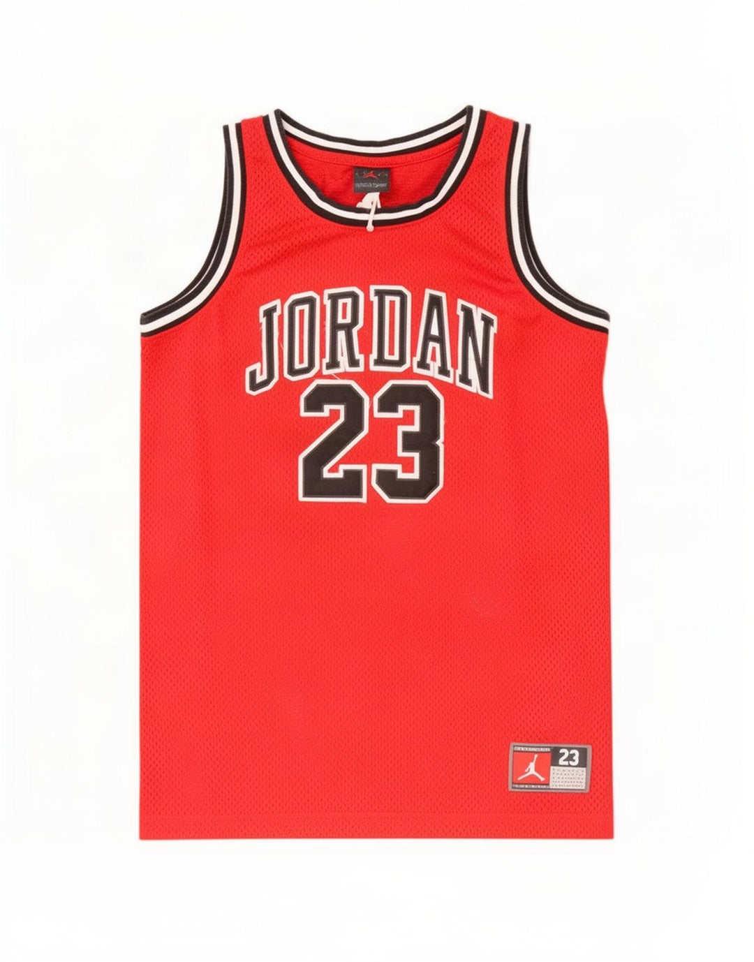 Jordan Jungen-Top mit Grafik, 12–13 Jahre, groß, rotes Polyester