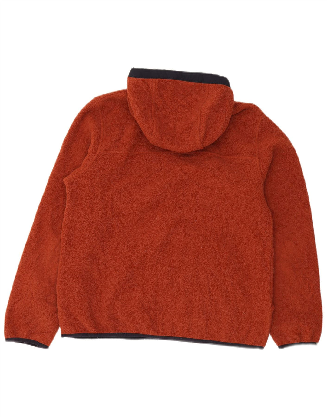 The North Face Herren-Fleecepullover mit Kapuze und Knopfkragen, Mittelrotes Polyester