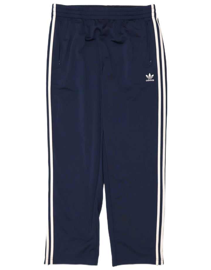 Adidas Herren-Trainingshose, groß, marineblau, Polyester