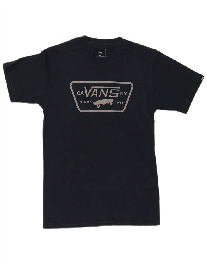 Vans Herren-T-Shirt mit klassischer Passform, Grafik, Größe S, Marineblau, Baumwolle