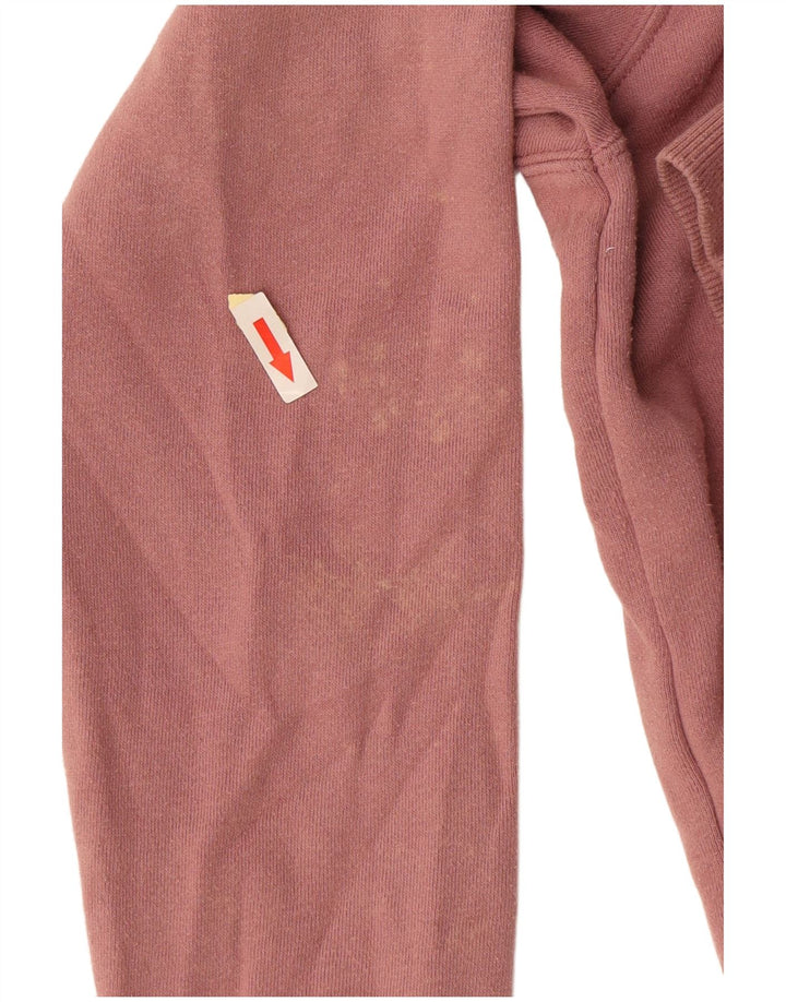 VOLCOM Damen Graphic Hoodie Pullover UK 14 Mittelrosa