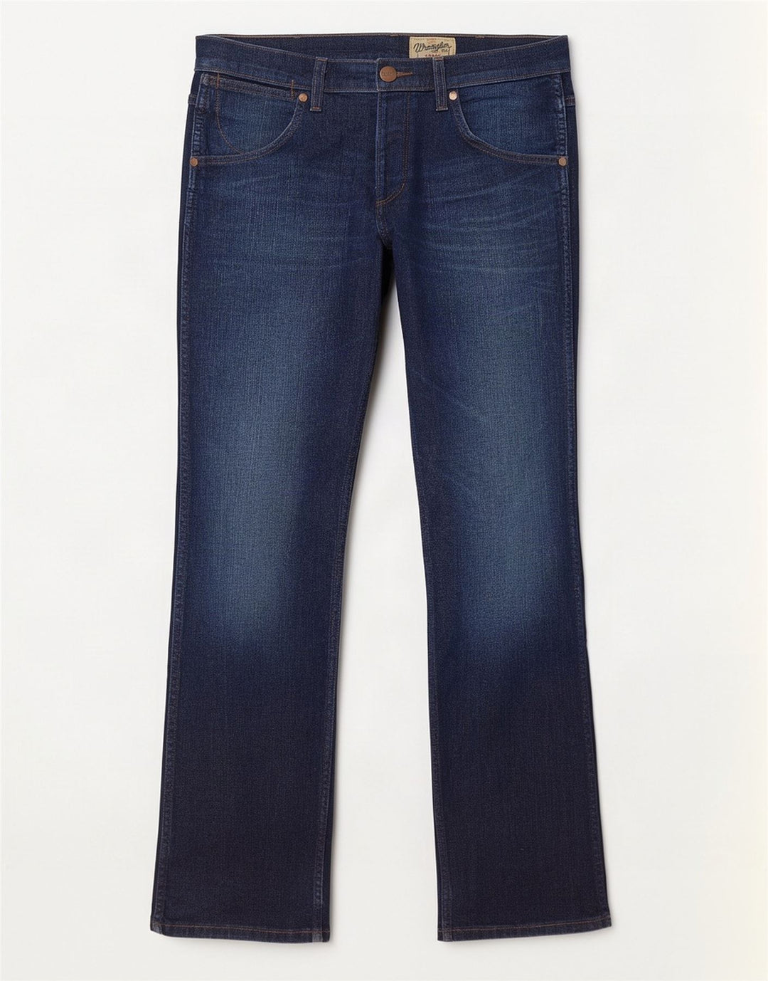 Wrangler Herren-Crank-Straight-Jeans, W32, L32, marineblau, Baumwolle