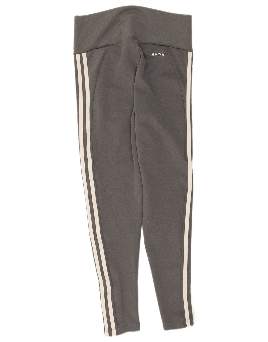 Adidas Damen Aeroready Crop Leggings UK 12/14 Mittelgraues Polyester