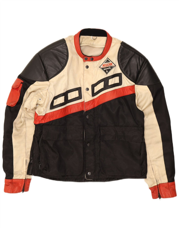 Krawehl Herren Racer Jacke UK 38 Medium Black Colourblock