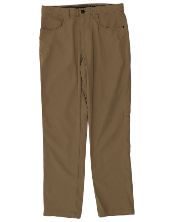Lee Herren gerade Freizeithose W32 L32 Beige Polyester