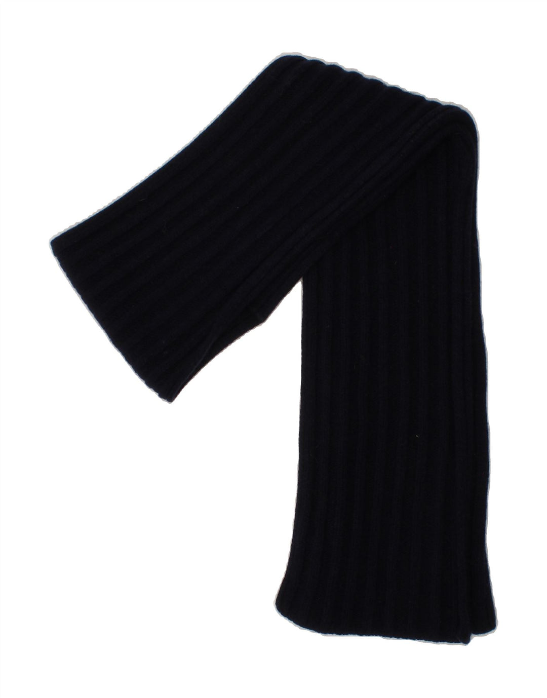 BENETTON Womens Knit Rectangle Scarf One Size Navy Blue Vintage Benetton and Second-Hand Benetton from Messina Hembry 