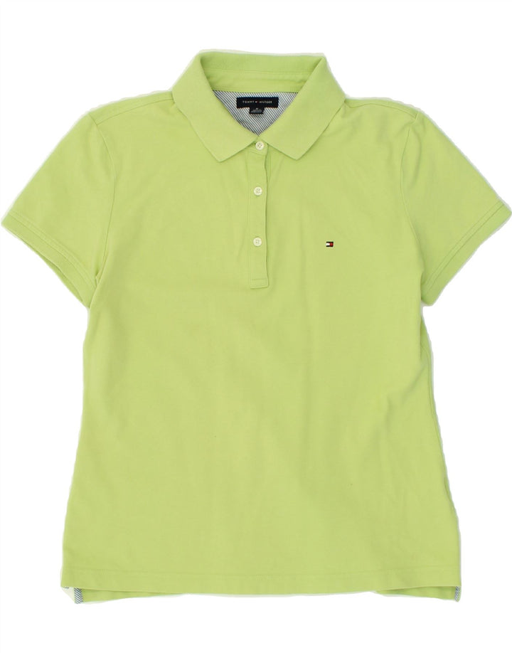 TOMMY HILFIGER Mens Polo Shirt Medium Green Cotton Vintage Tommy Hilfiger and Second-Hand Tommy Hilfiger from Messina Hembry 