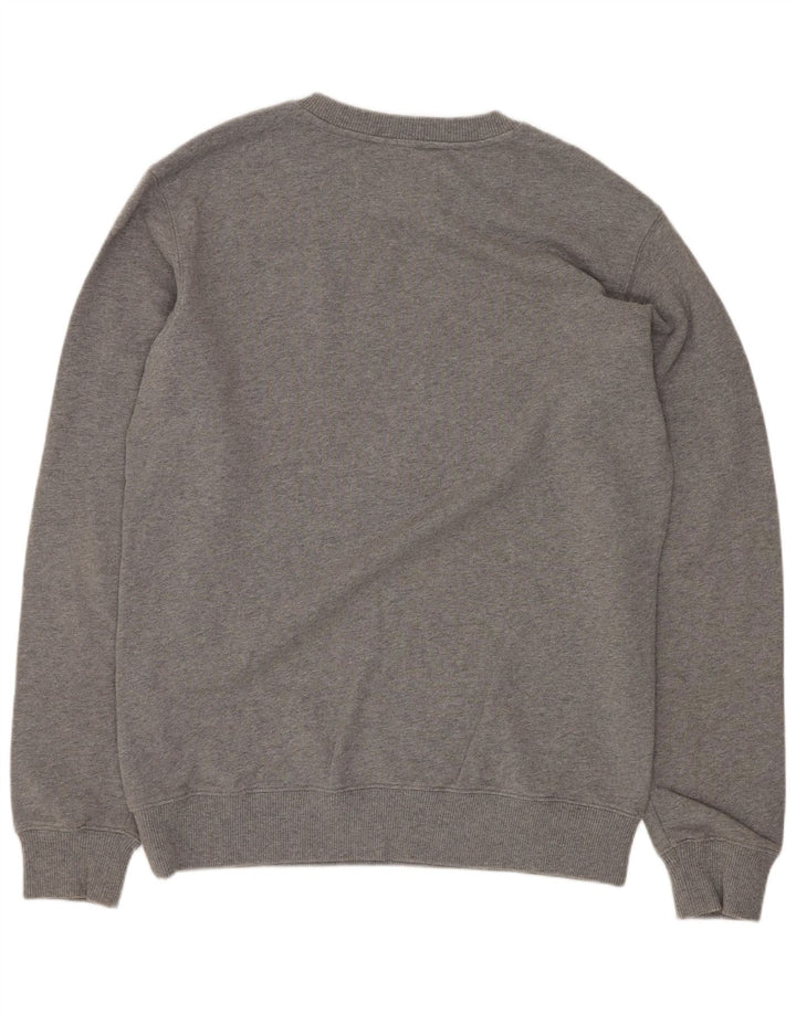 Calvin Klein Jeans Herren-Sweatshirt mit Grafik, mittelgraue Baumwolle