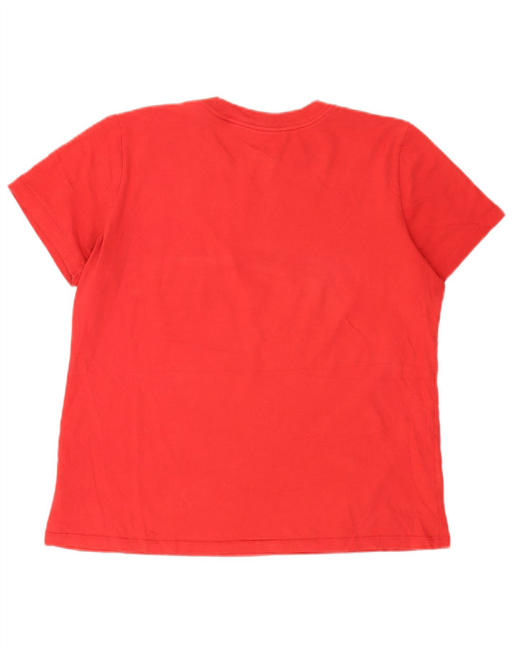 Nike Herren Dri Fit Graphic T-Shirt-Oberteil aus mittelroter Baumwolle