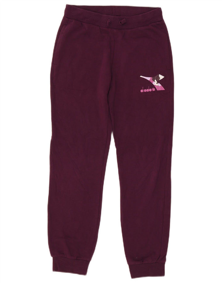 DIADORA Damen Trainingshose Jogger UK 18 XL Lila Tarnung