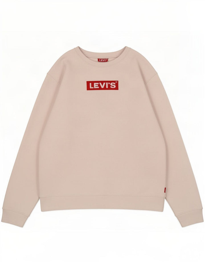 Levi's Herren-Sweatshirt mit Grafik, Größe S, weiße Baumwolle