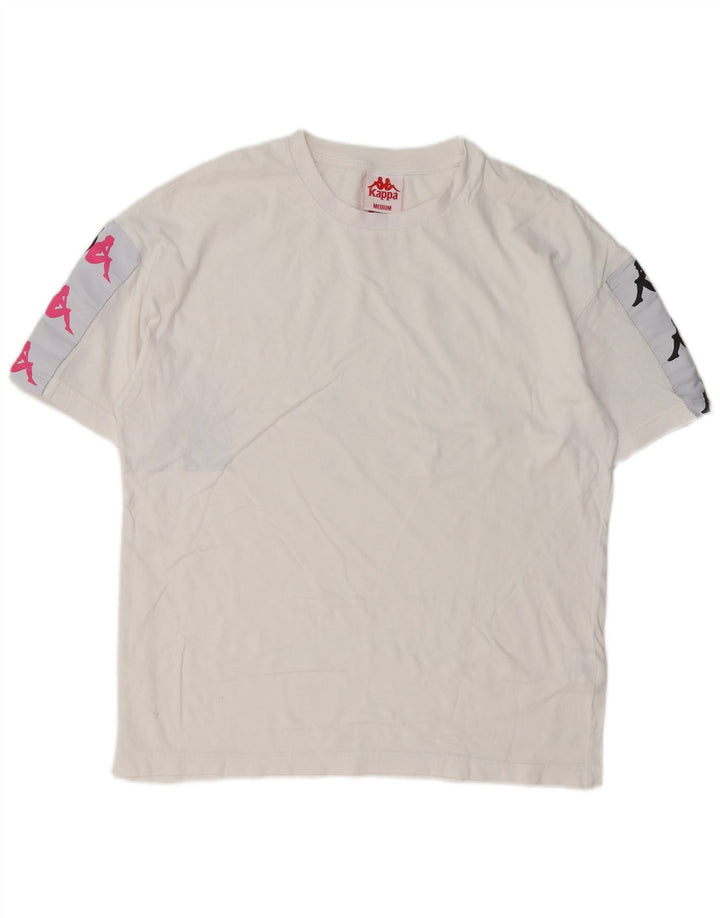 Kappa Herren-T-Shirt mit Grafik, mittelweiße Baumwolle