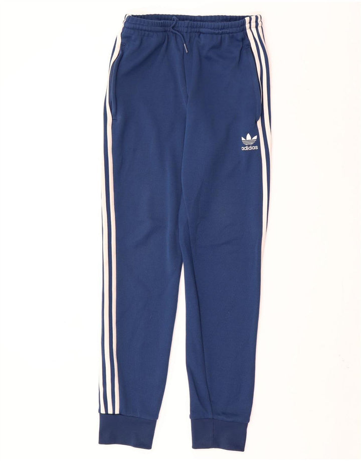 ADIDAS Herren-Trainingshose, Jogginghose, mittelblau, Polyester