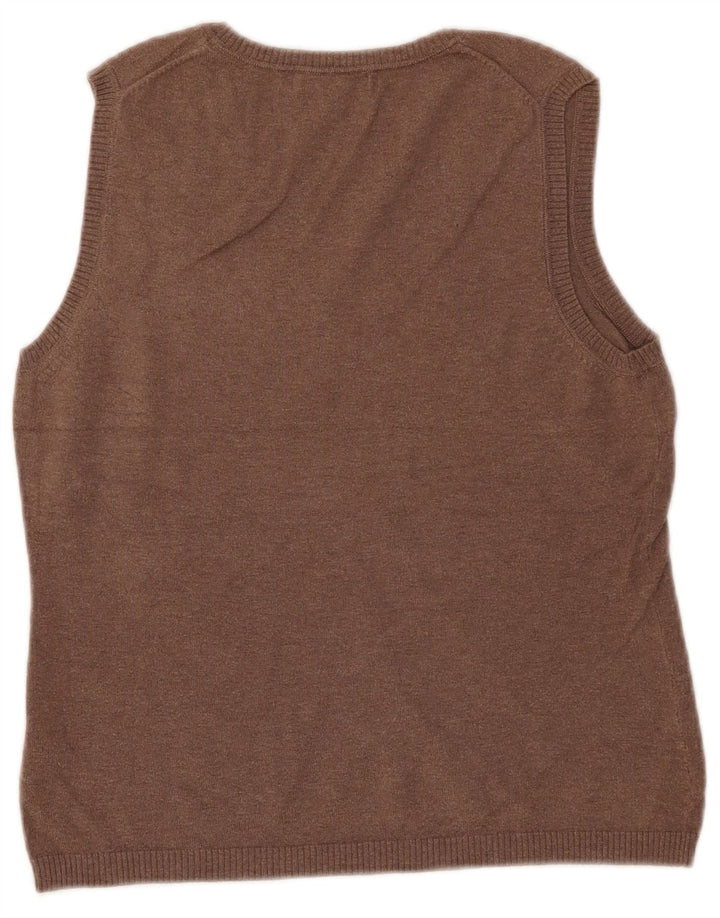 Boden Damen Tanktop UK 12 Mittelbraune Baumwolle