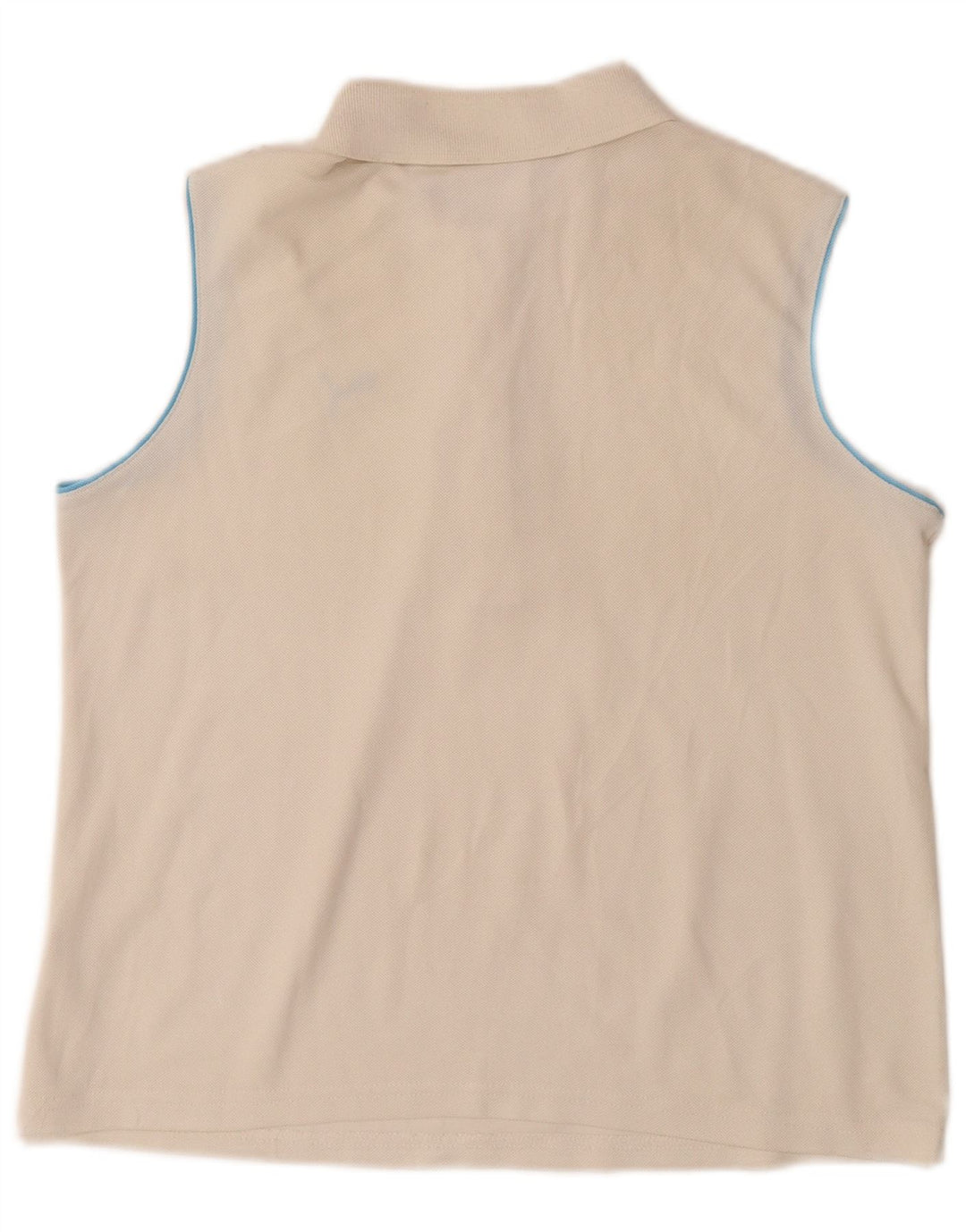 PUMA Damen Ärmelloses Poloshirt UK 14 Medium Off White