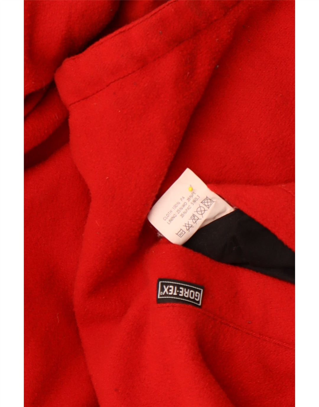 Vintage Herren Gore-Tex Grafik Wendejacke UK 40 Großes rotes Polyamid