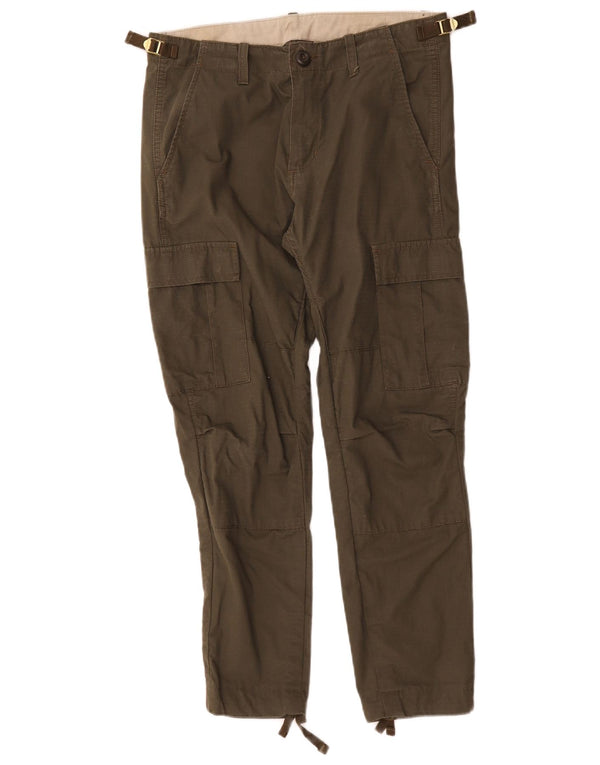 Carhartt Damen Slim Cargohose W29 L26 Khaki Baumwolle