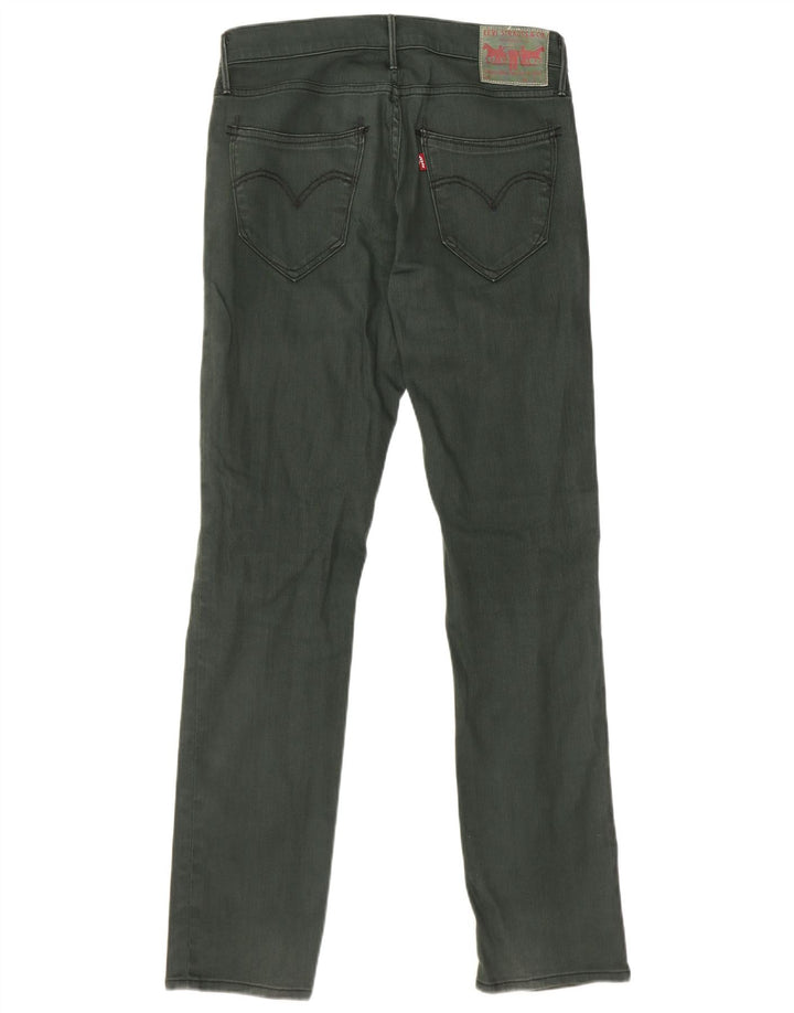 Levi's Damen 511 Slim Jeans W29 L32 Grüne Baumwolle