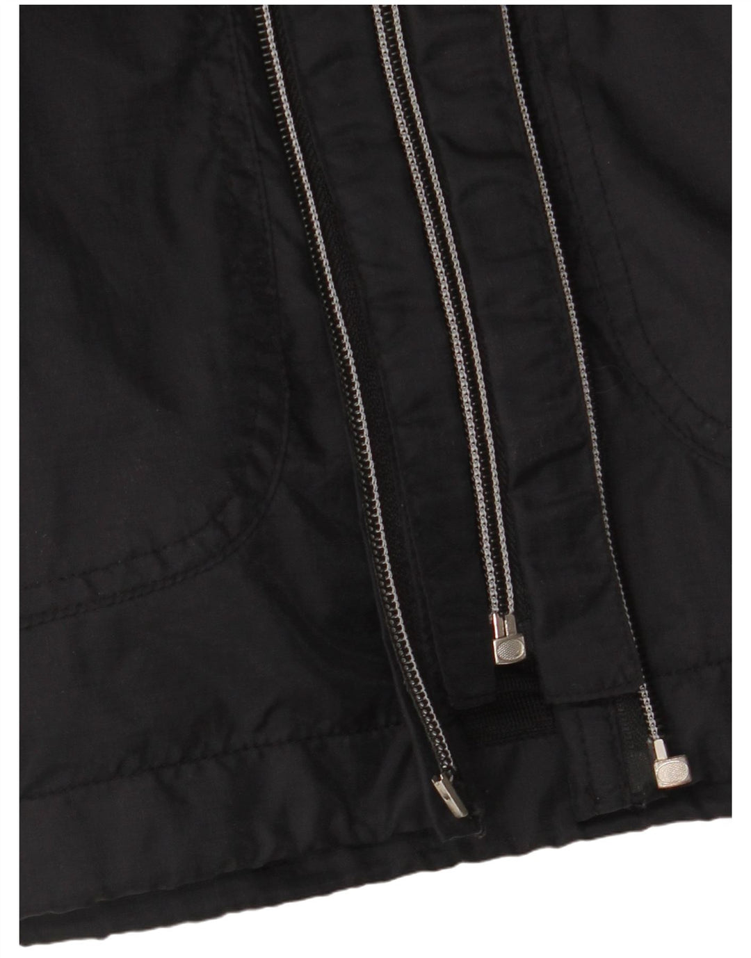Fila Herren-Windbreakerjacke mit Kapuze, UK 40, Größe L, Schwarz, Polyamid