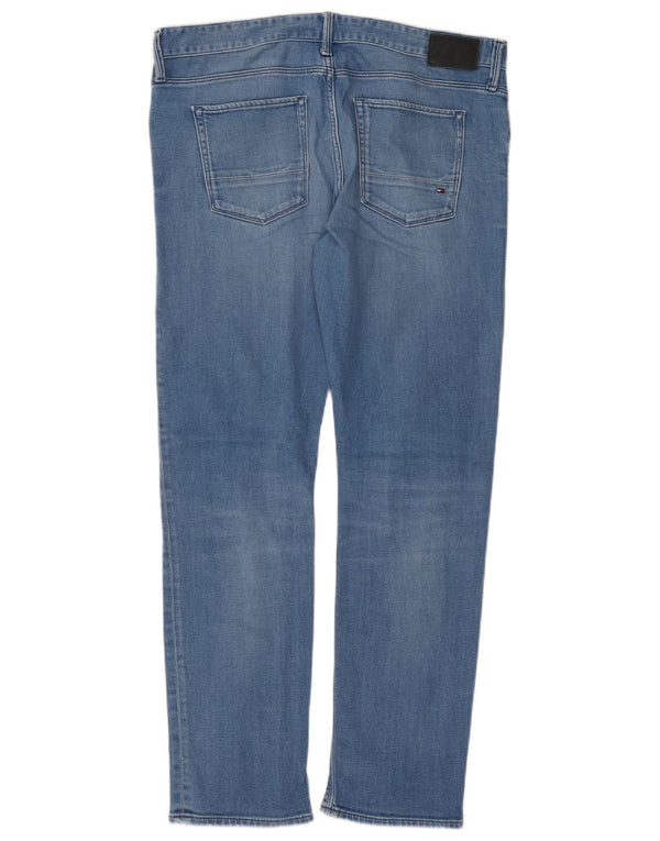 Tommy Hilfiger Herren Bleecker Slim Jeans W36 L32 Blaue Baumwolle