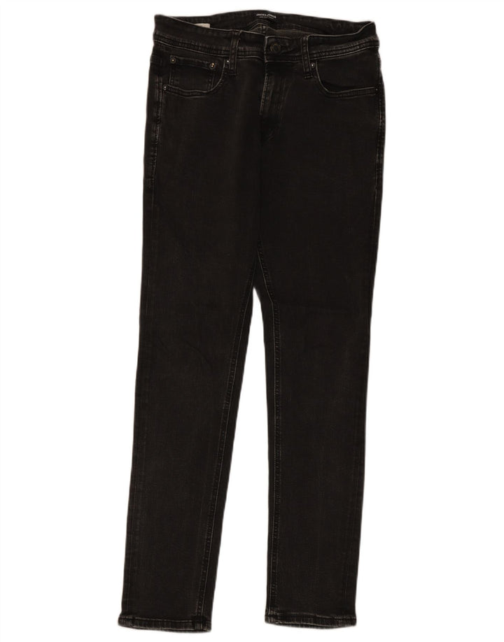 Jack & Jones Herren Slim Jeans W30 L30 Graue Baumwolle