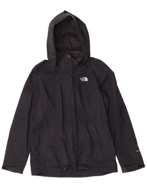 The North Face Damen Regenjacke UK 14 Mittelschwarzes Polyester