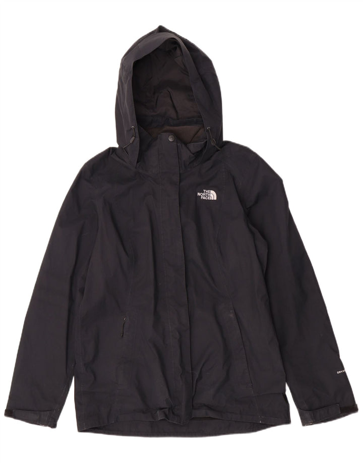 The North Face Damen Regenjacke UK 14 Mittelschwarzes Polyester