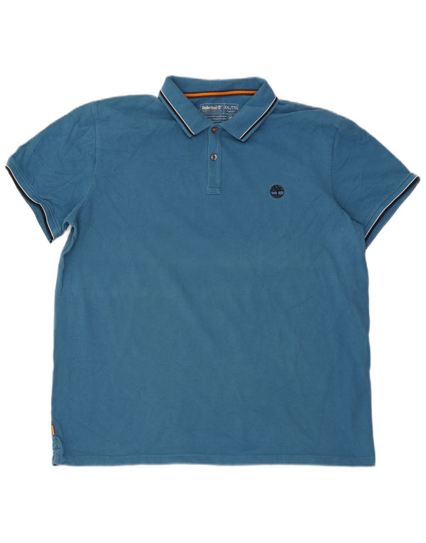 Timberland Herren Slim Fit Poloshirt 2XL Blau gestreift
