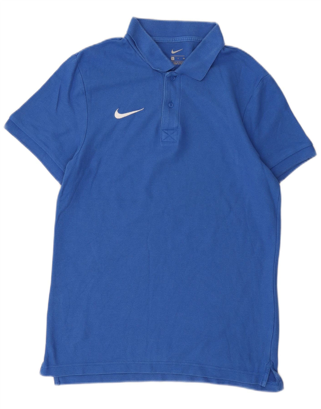 Nike Herren-Poloshirt, kleine blaue Baumwolle