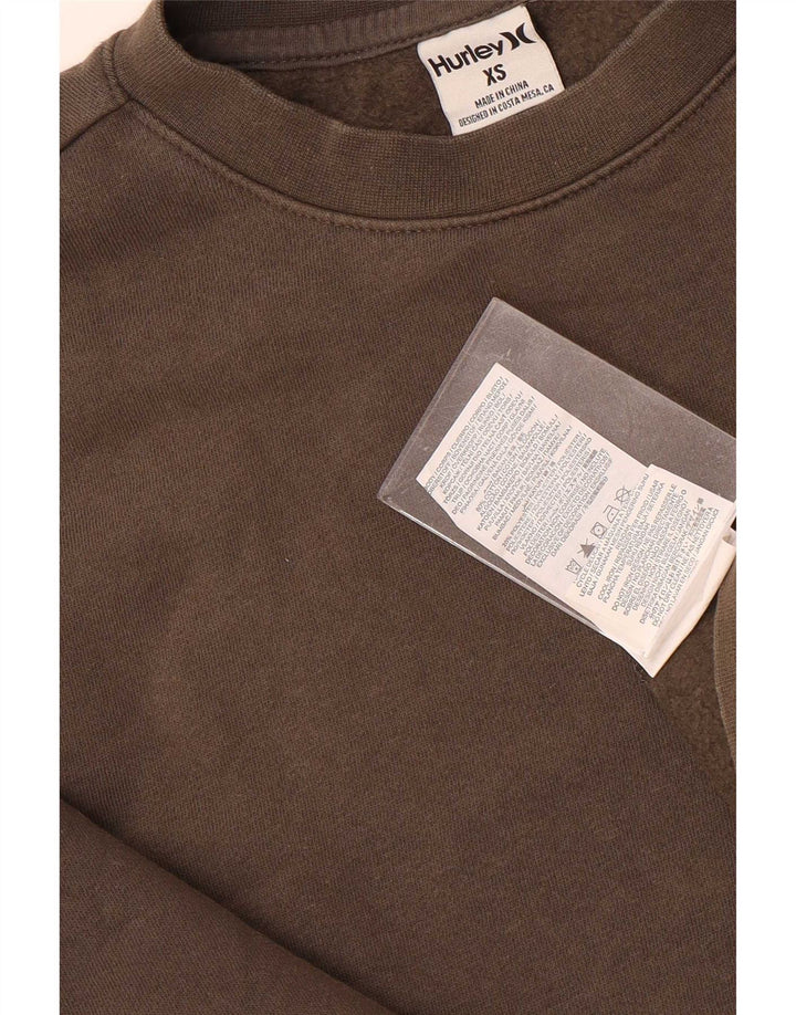 Hurley Herren-Sweatshirt mit Grafik, XS, braun, Baumwolle