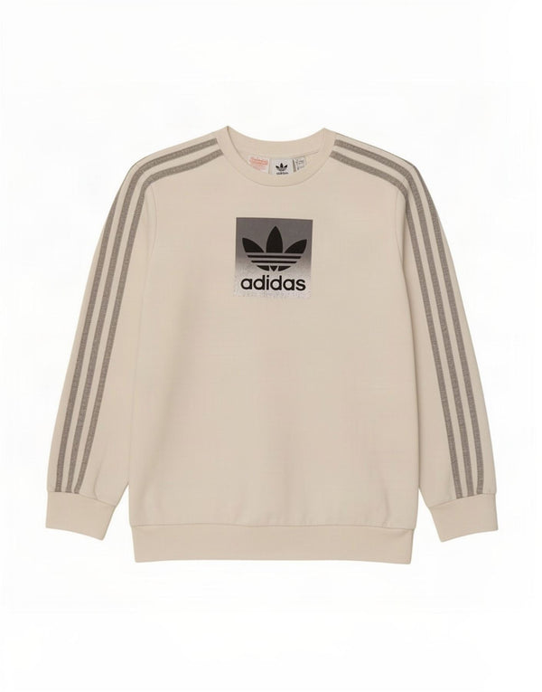 Adidas Jungen Grafik-Sweatshirt-Pullover, 13–14 Jahre, weiße Baumwolle