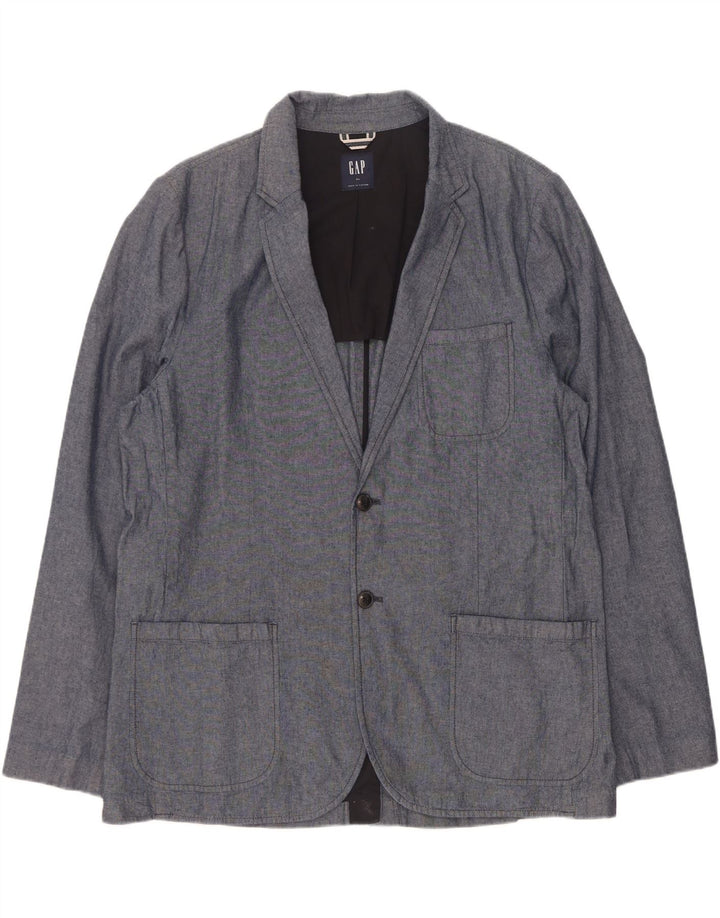 Gap Herren-Blazer mit 2 Knöpfen, UK 42, XL, Marineblau, Baumwolle