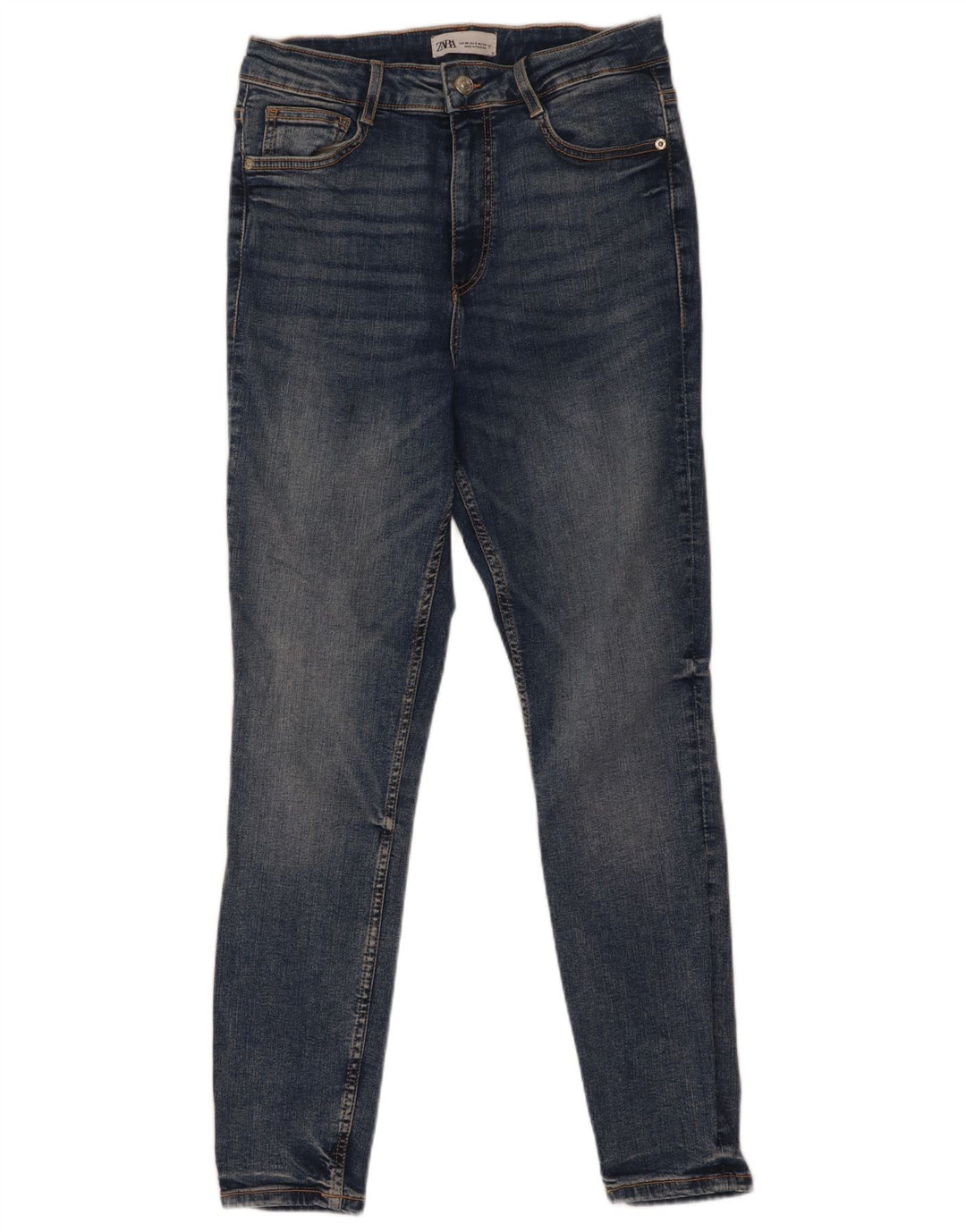 Zara Damen Skinny Jeans EU 40 Medium W30 L28 Blau