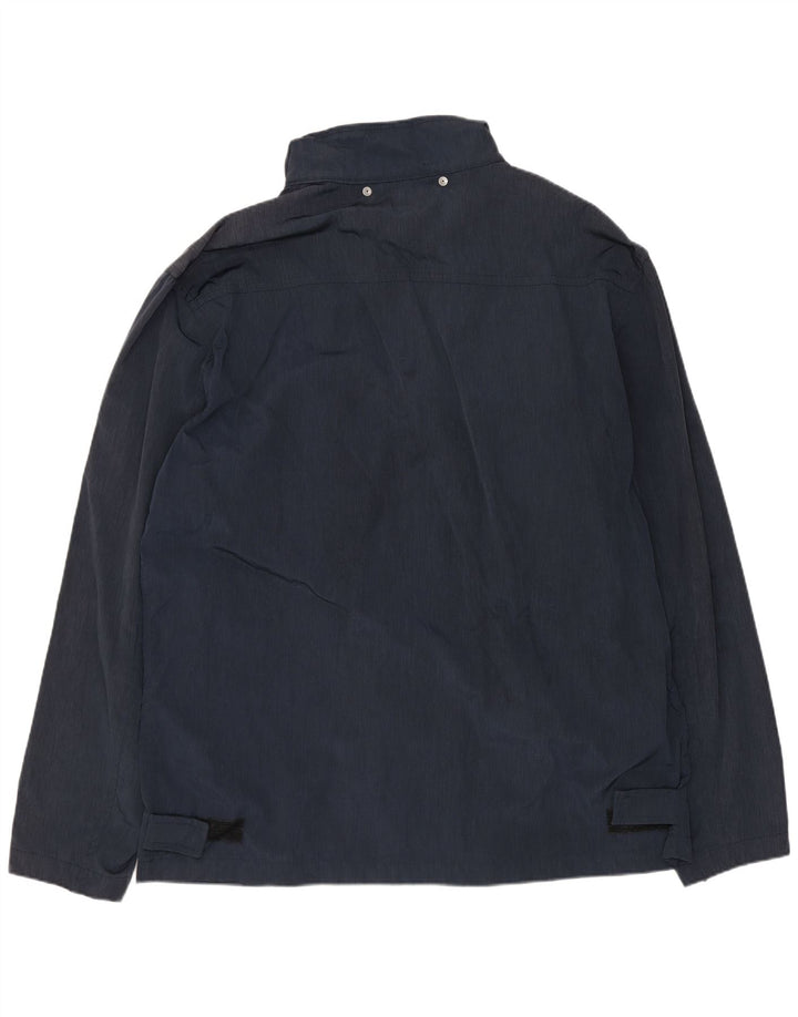 Trussardi Herren Regenjacke IT 52 XL Marineblau Polyamid
