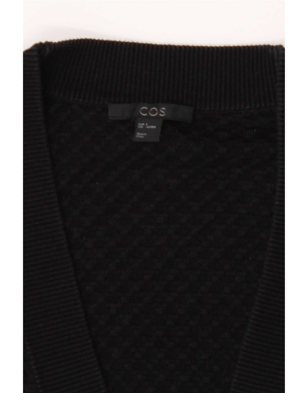Cos Damen Longline-Cardigan-Pullover UK 10 Small Schwarz