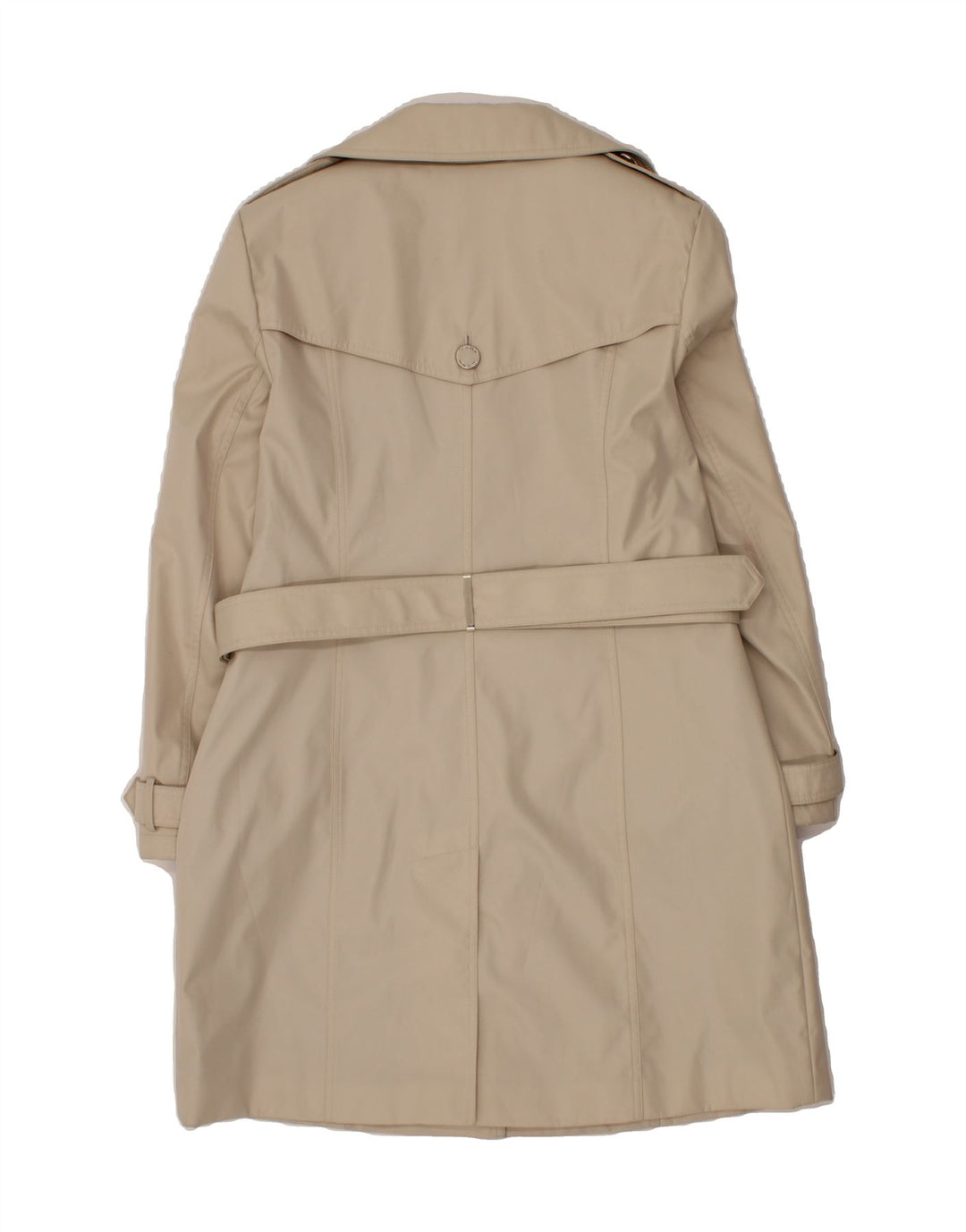 CALVIN KLEIN Womens Trench Coat UK 14 Medium Beige Polyester Vintage Calvin Klein and Second-Hand Calvin Klein from Messina Hembry 