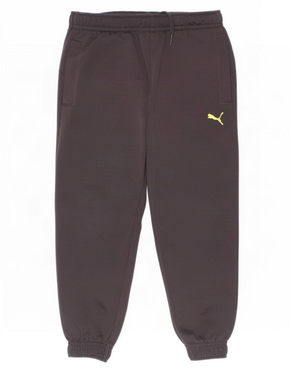 Puma Jungen-Trainingshose, Jogginghose, 5–6 Jahre, schwarzes Polyester
