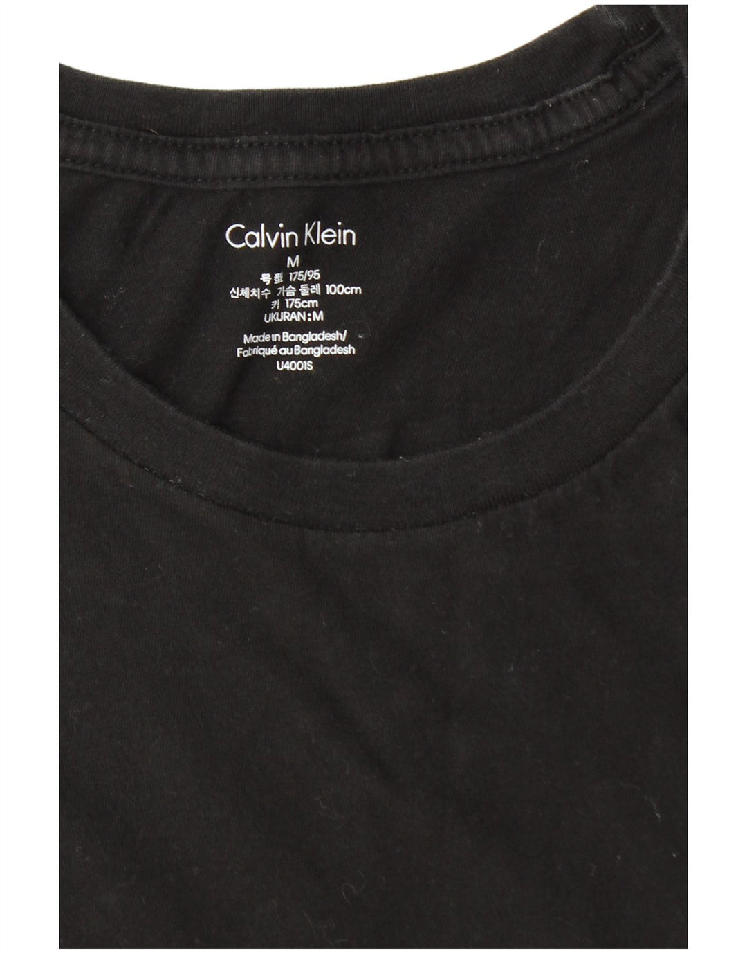 Calvin Klein Herren T-Shirt Top Medium Schwarz