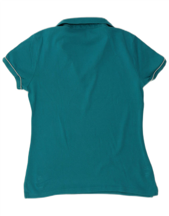 Tommy Hilfiger Damen Poloshirt UK 12 Mittelblau