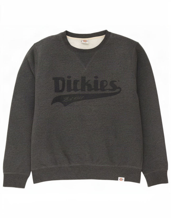 Dickies Herren-Sweatshirt mit Grafik, groß, aus grauer Baumwolle